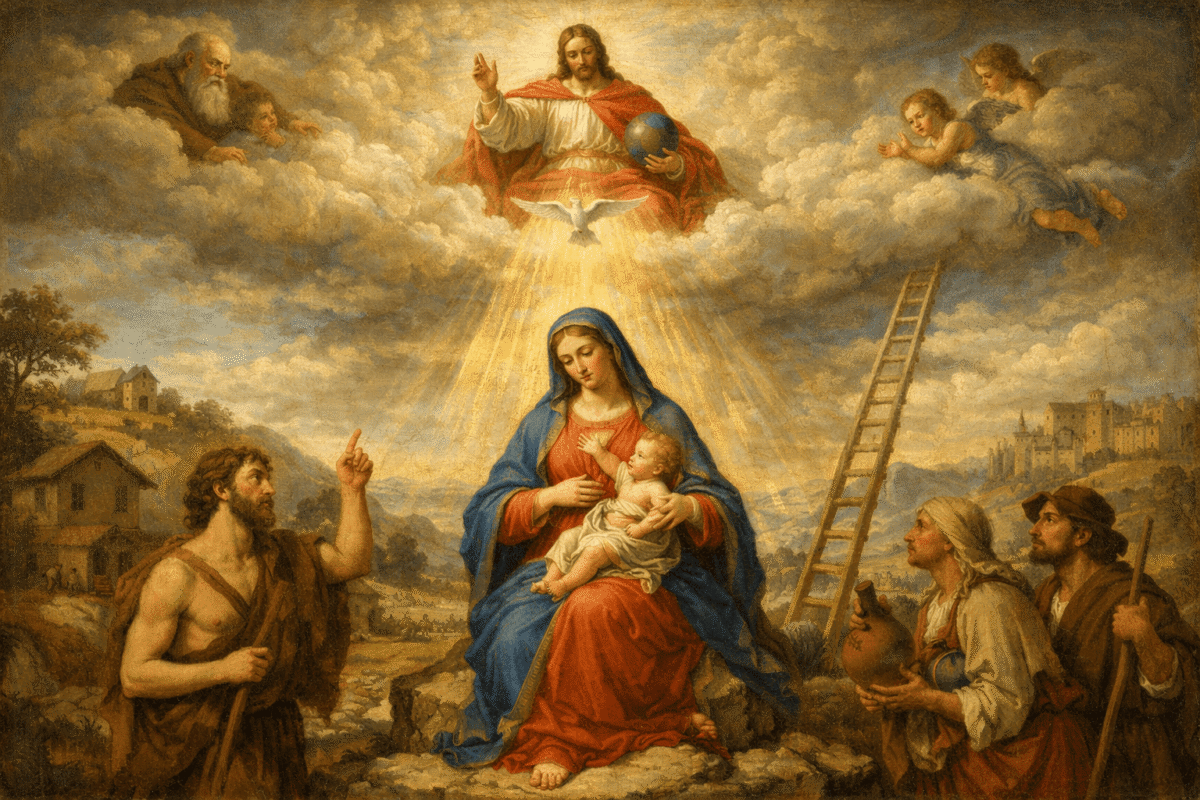 Qui de sursum venit: Maria e o testemunho do alto