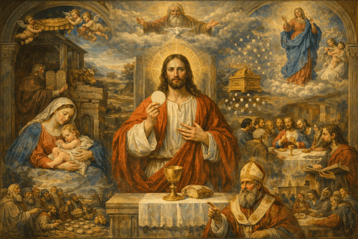 Ego sum panis vitae: Maria e o pão descido do céu
