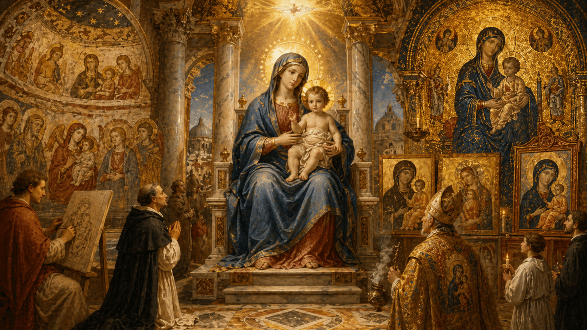 Arte e iconografia mariana: a imagem ao serviço do dogma