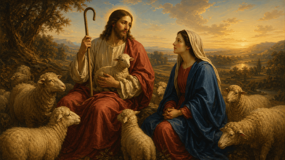 Oves meae vocem meam audiunt: Maria e o pastor que conhece as suas ovelhas