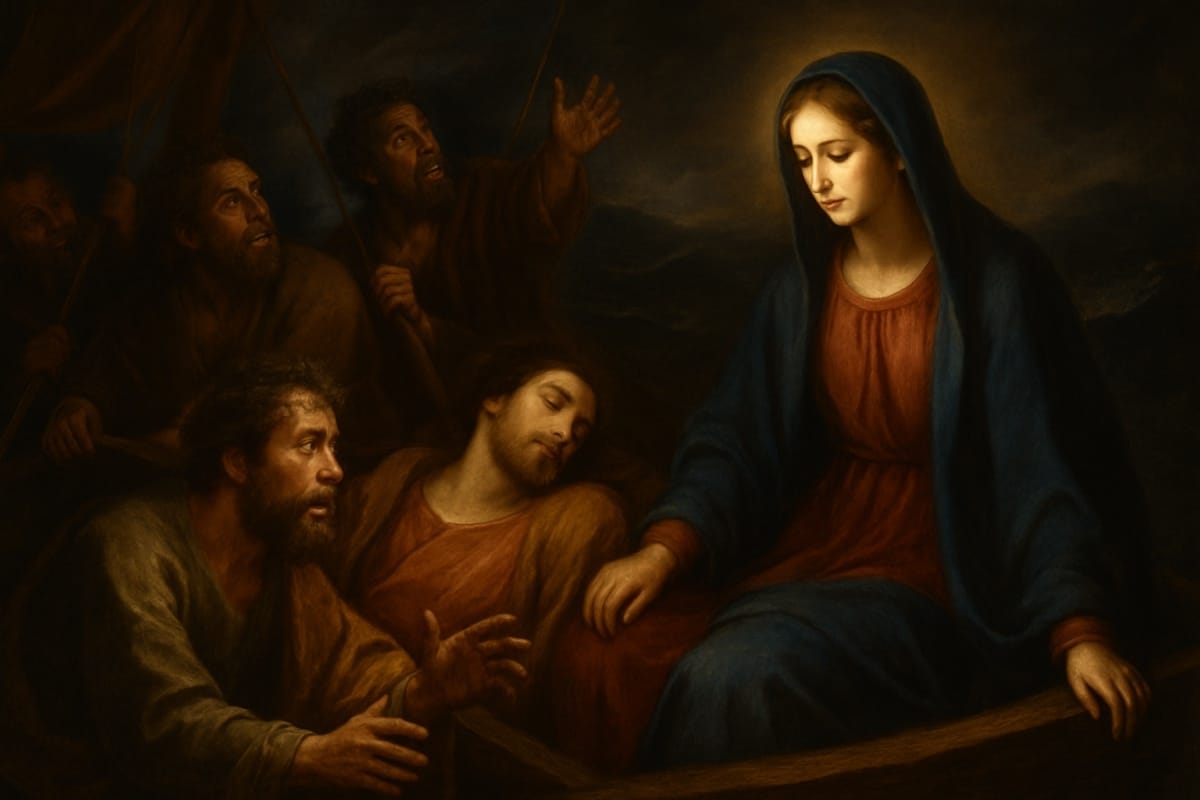 Modicae fidei: Maria, a tempestade e a fé que não afunda