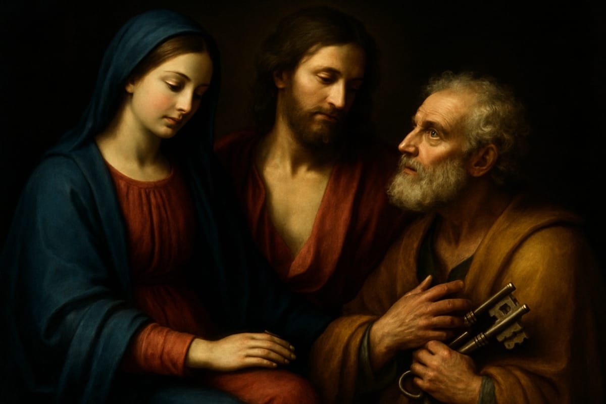 Tu es petrus: Maria, Pedro e a Igreja que as portas do abismo não vencerão