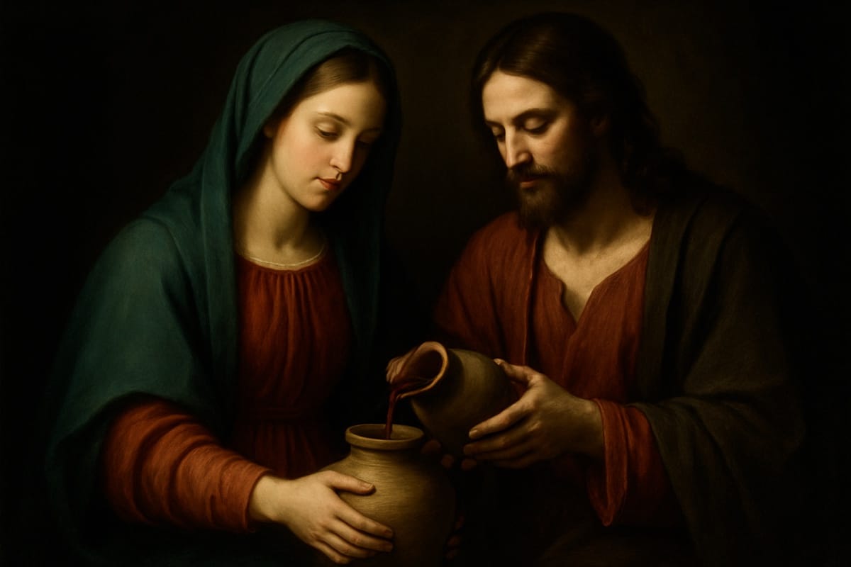 Vinum novum in utres novos: Maria, o vinho novo e os odres novos